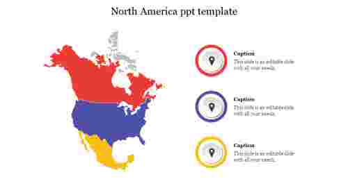 North America ppt template